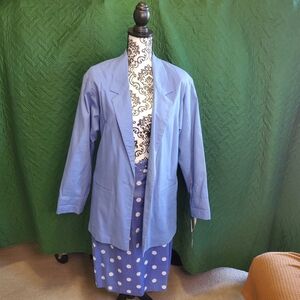 Adolfo Light Blue Blazer